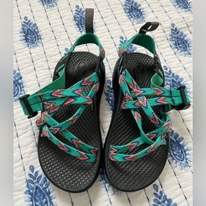Chacos EcoTread Teal Purple Orange Strappy Adjustable Sandals kids girls 11